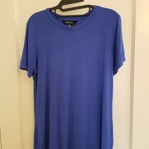 Ellen Tracy Womens Size S Royal Blue Tunic Tee
